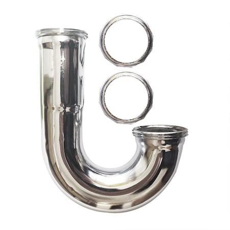 Thrifco Plumbing 22 Gauge 1-1/2 Inch x 1-1/2 Inch Chrome Plated Brass Tubular Hi 4400677